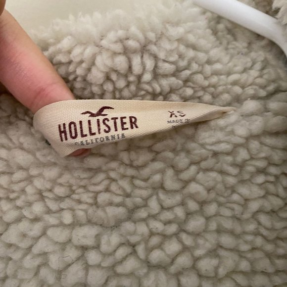 Sherpa-Lined Cozy Parka, Hollister , Navy Blue - Picture 3 of 6